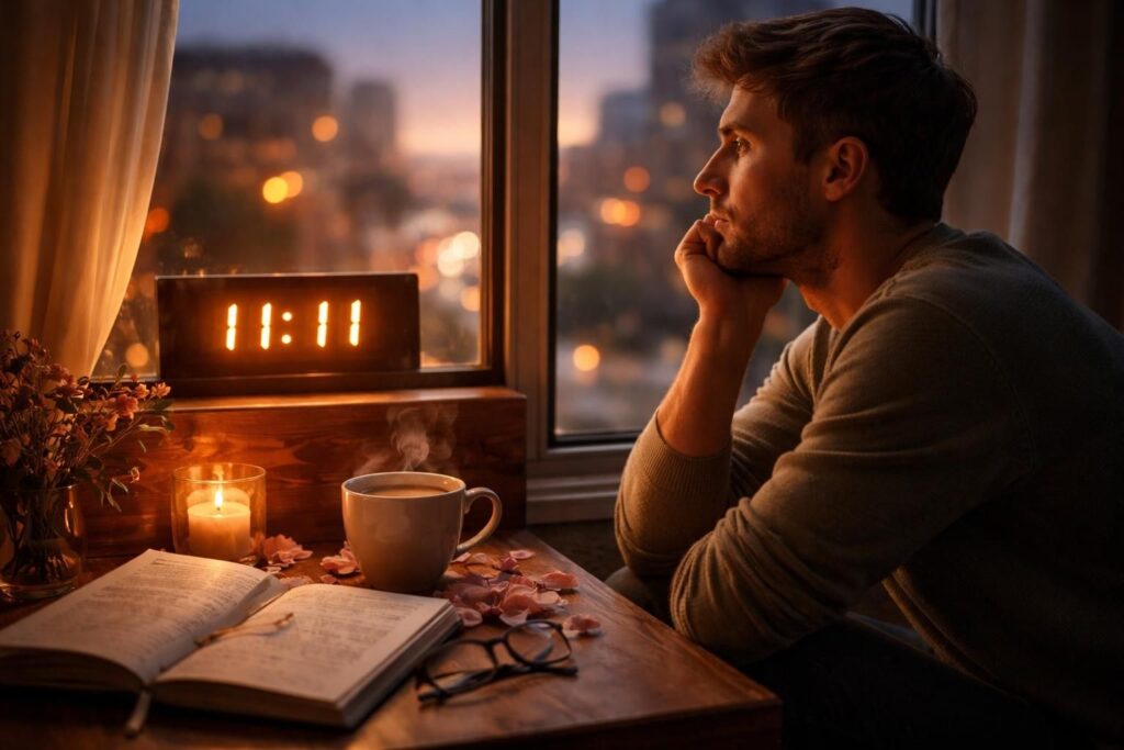 découvrez les leçons de la signification de l'heure miroir 11h11 pour les célibataires en amour et apprenez à naviguer avec confiance dans le monde des rencontres.