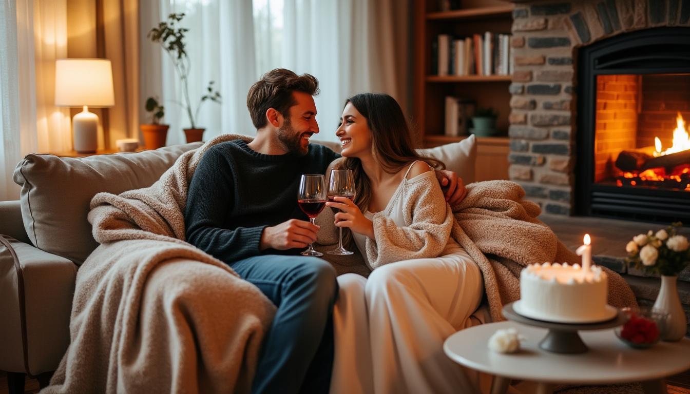 célébrez un an d'amour, de tendresse et de complicité avec ce message chaleureux et sincère, parfait pour exprimer vos sentiments lors de cet anniversaire spécial.
