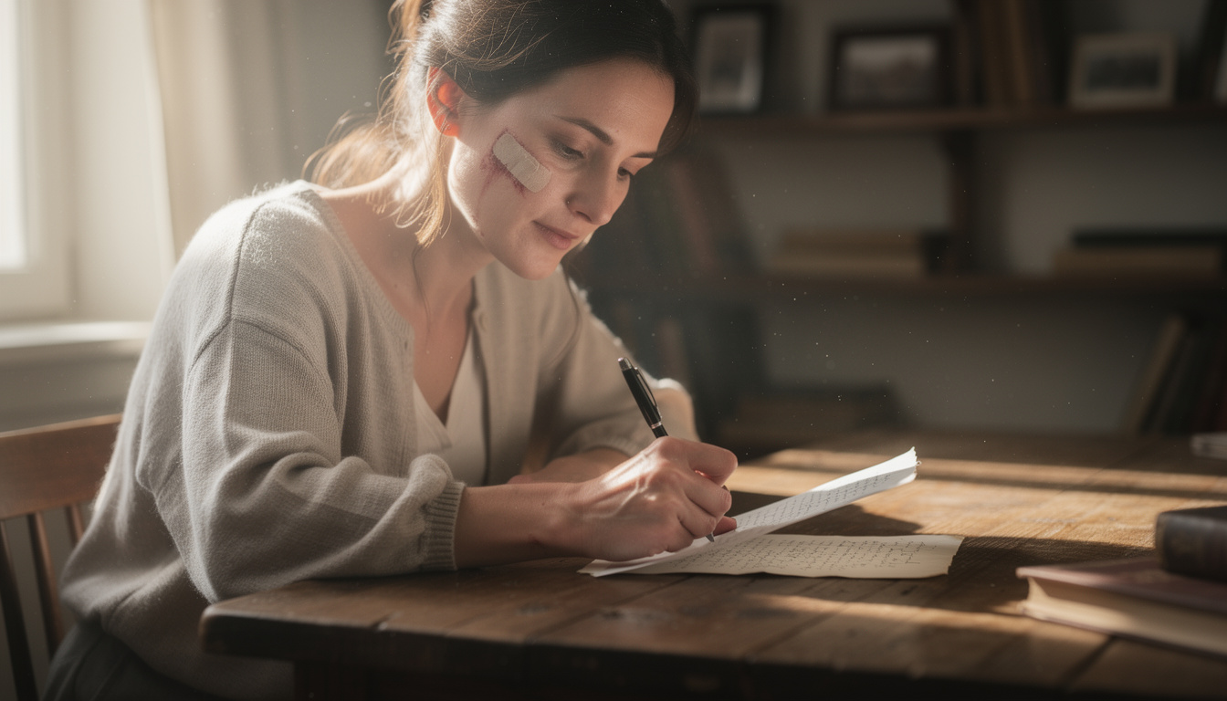 découvrez une lettre touchante d'une femme blessée à son mari, marquant le premier pas vers la réconciliation et le renouveau de leur relation.
